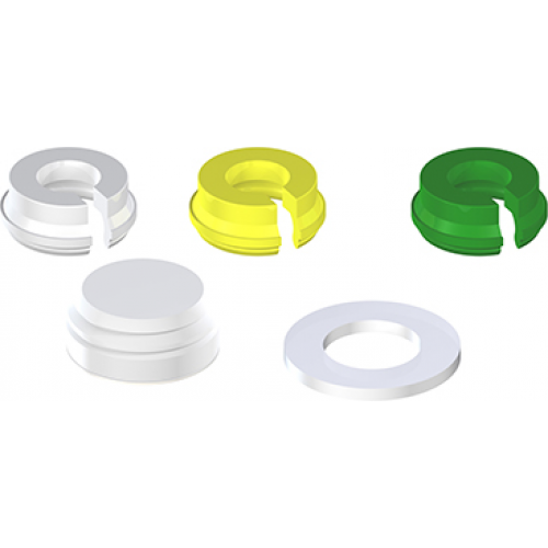 Набор ретенционных вставок с пластиковой матрицей для Novaloc, PEEK, комплект на два абатмента