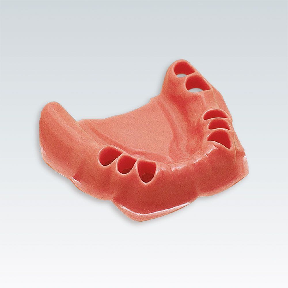 AG-3 TWUK Сменная слизистая нижней челюсти подходит к стоматологическим моделям с неполным зубным рядом