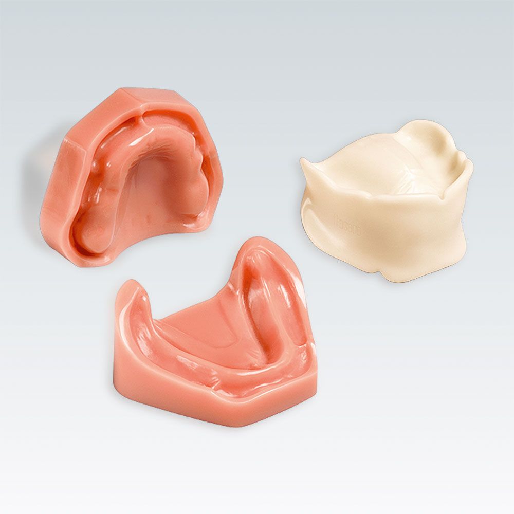 B-3 NT Стоматологическая модель верхней и нижней беззубой челюсти из твердого пластика